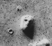 Marsgesicht in der Cydonia-Region ( 1976(?)).