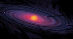 Zeichnung einer protoplanetaren Scheibe (NASA)